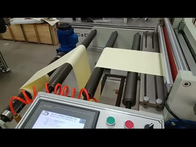 Automatic paper roll to sheet cutting machine