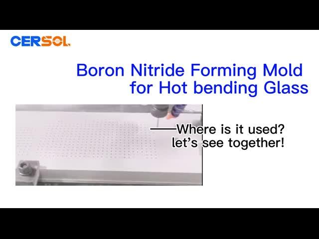 Boron nitride forming mold for hot bending glass