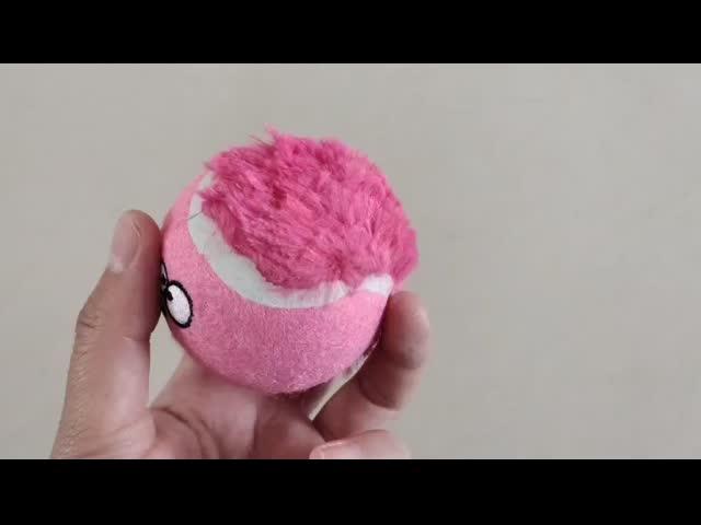 pink tennis ball