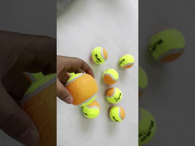 Factory Price Customized Color Rubber dog interactive chew toys pet tennis ball for training logo do